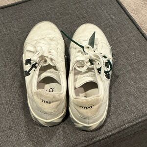Off-White White and Green Women's Shoes